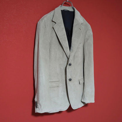 D&G Beige Corduroy Tailored Jacket Size 48