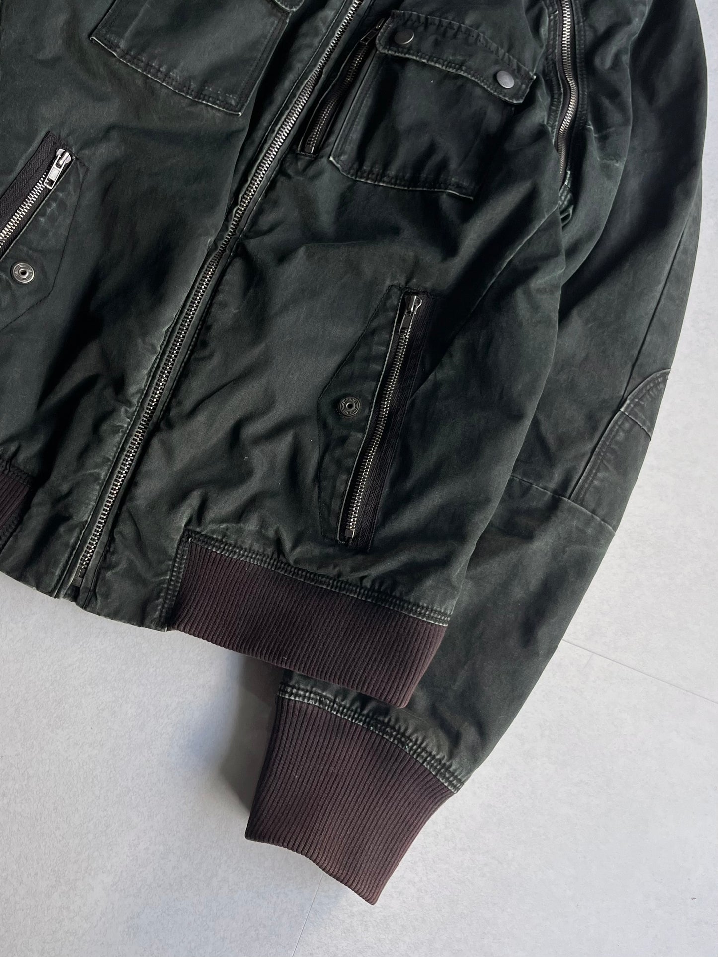 Diesel Green Gimmick Cotton Jacket Size L