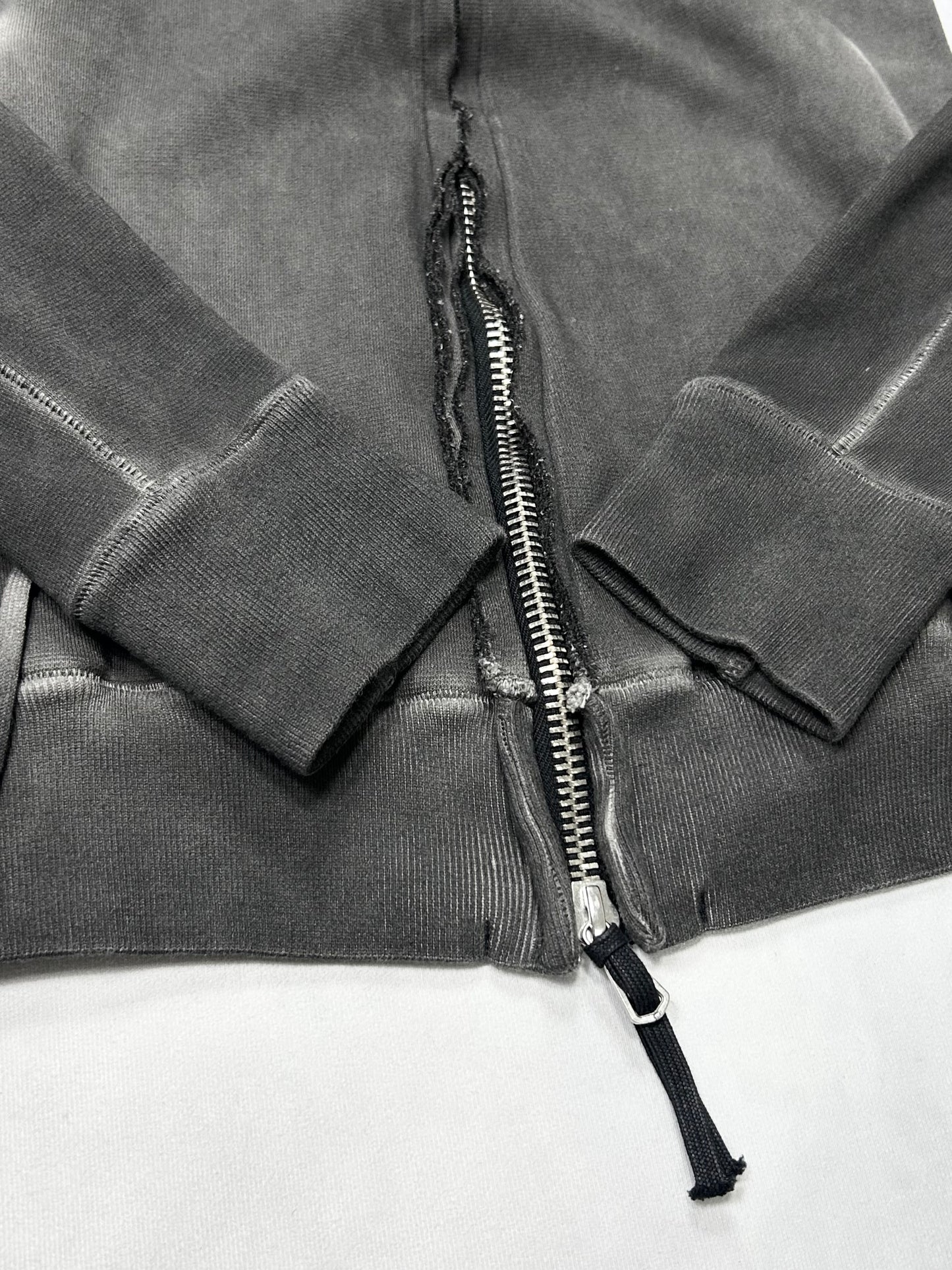 Boris Bidjan Saberi Cold Dyed Zip Sweatshirt (FW11) Size XS