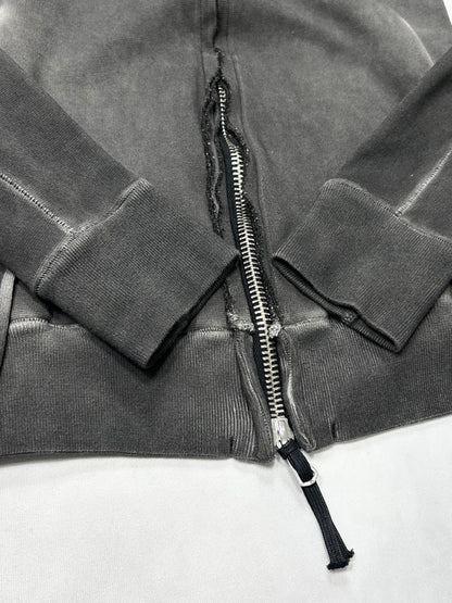 Boris Bidjan Saberi Cold Dyed Zip Sweatshirt (FW11) Size XS