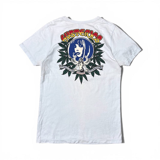 Hysteric Glamour 90s Cannabis Embroidered T-Shirt Size FREE