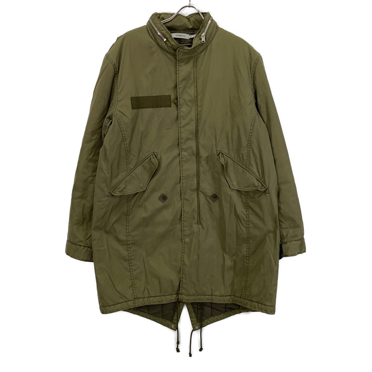 nonnative Fur-Lined Military Coat Khaki Size 3
