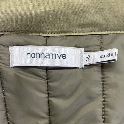 nonnative Fur-Lined Military Coat Khaki Size 3