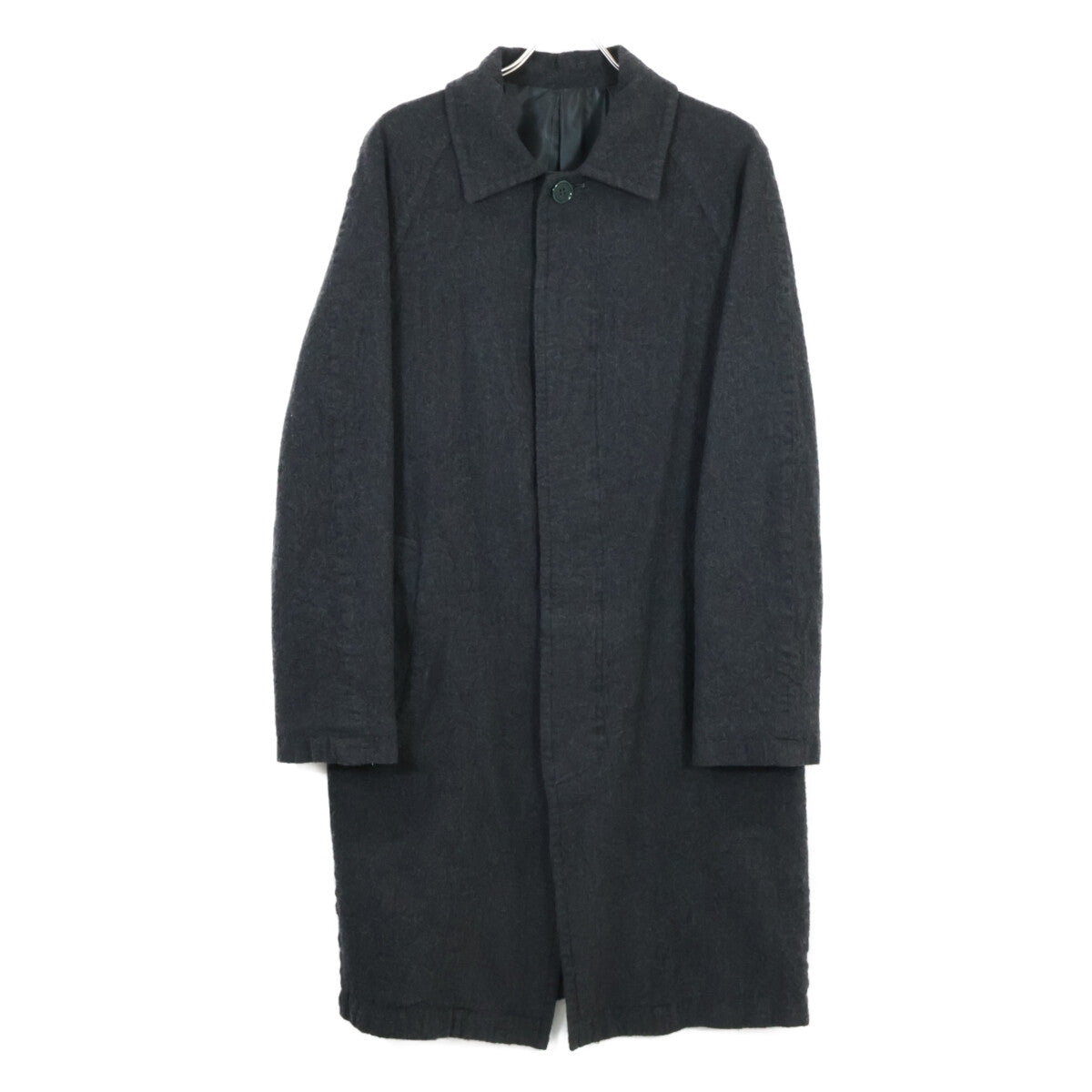 UNDERCOVER J9305 Compressed Wool Balmacaan Coat Grey Size 2