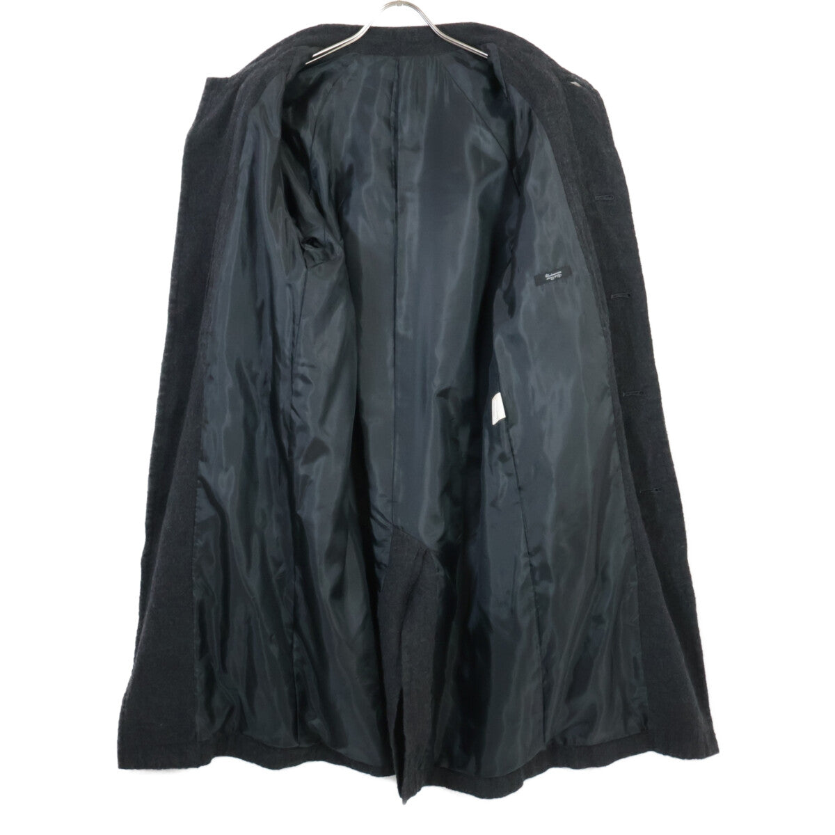 UNDERCOVER J9305 Compressed Wool Balmacaan Coat Grey Size 2