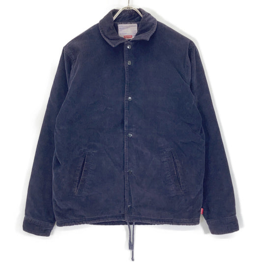 Supreme 11AW Corduroy Coaches Jacket Navy Size S