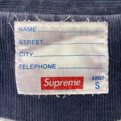 Supreme 11AW Corduroy Coaches Jacket Navy Size S