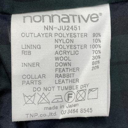 nonnative Explorer Hooded Down Jacket Purple Size 2