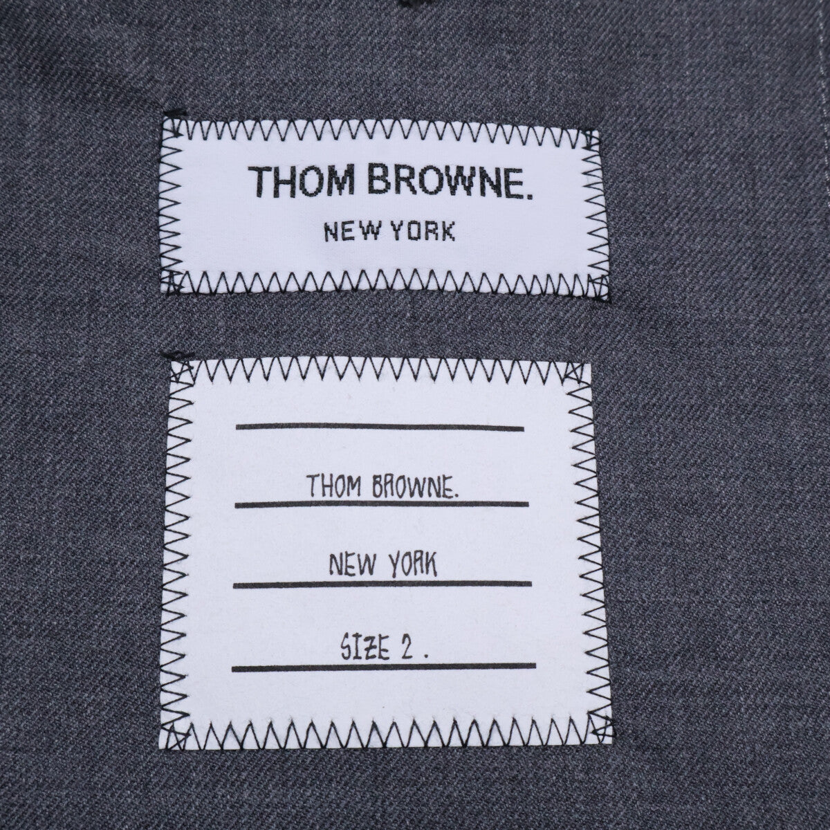THOM BROWNE Full-Length Hooded Wool Coat Gray Size 2