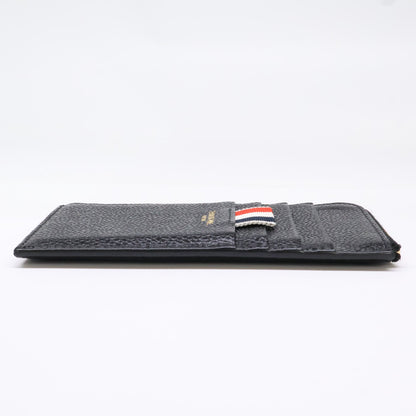 THOM BROWNE Pebble Grain Half-Zip Wallet Black Size ONE SIZE