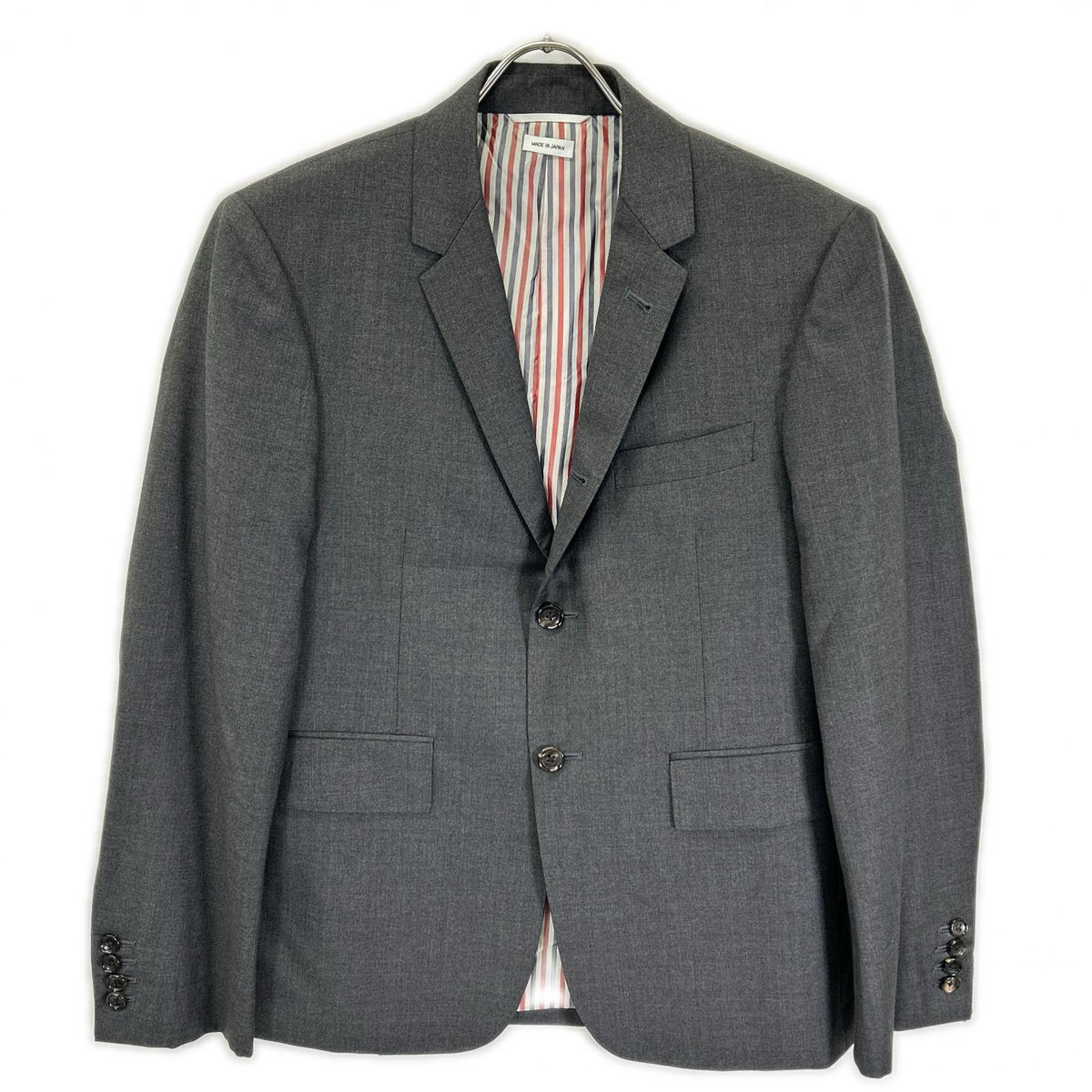 THOM BROWNE Wool Jacket Gray Size L