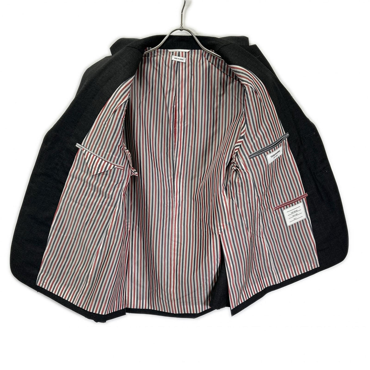 THOM BROWNE Wool Jacket Gray Size L