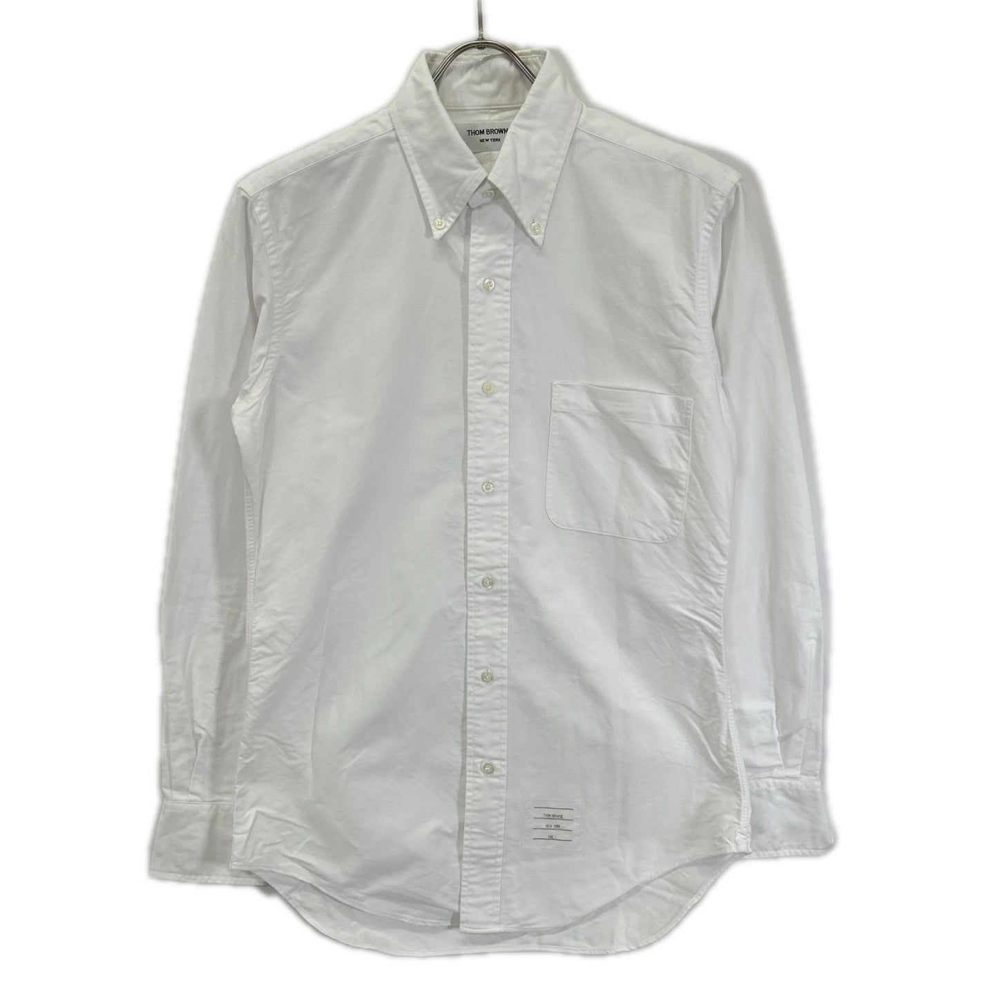 THOM BROWNE '01AW Long Sleeve Cotton Shirt White Size 1