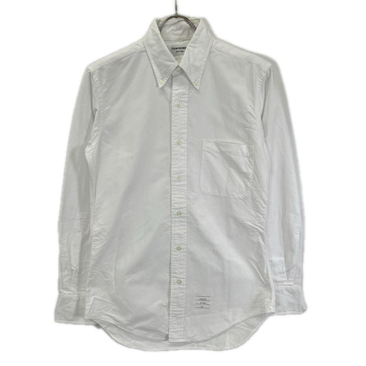 THOM BROWNE '01AW Long Sleeve Cotton Shirt White Size 1