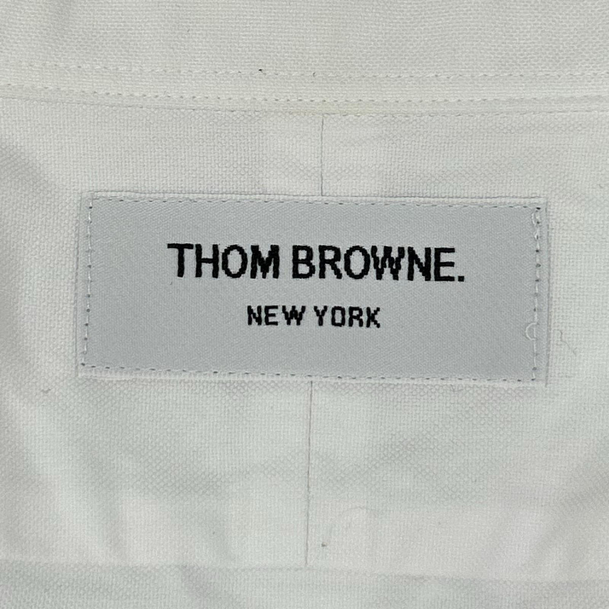 THOM BROWNE '01AW Long Sleeve Cotton Shirt White Size 1