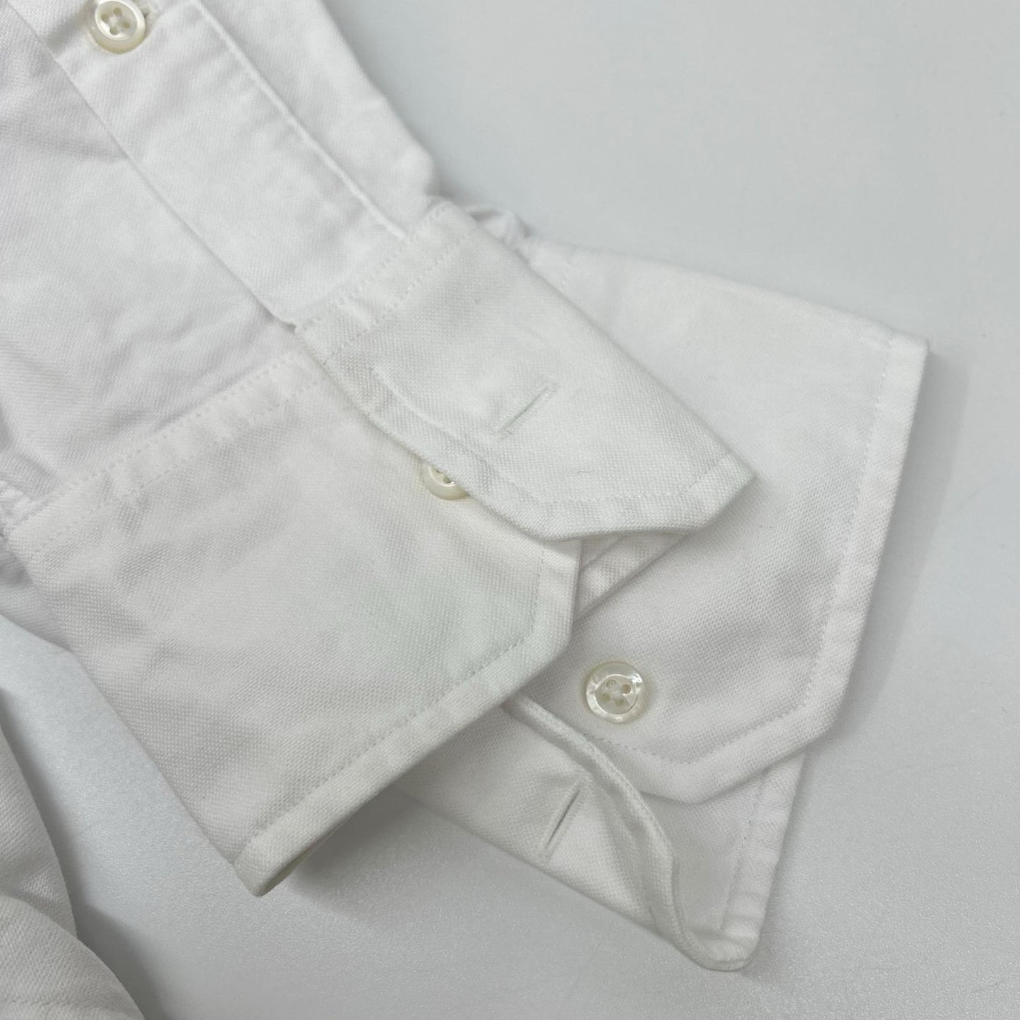 THOM BROWNE '01AW Long Sleeve Cotton Shirt White Size 1