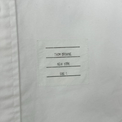 THOM BROWNE '01AW Long Sleeve Cotton Shirt White Size 1