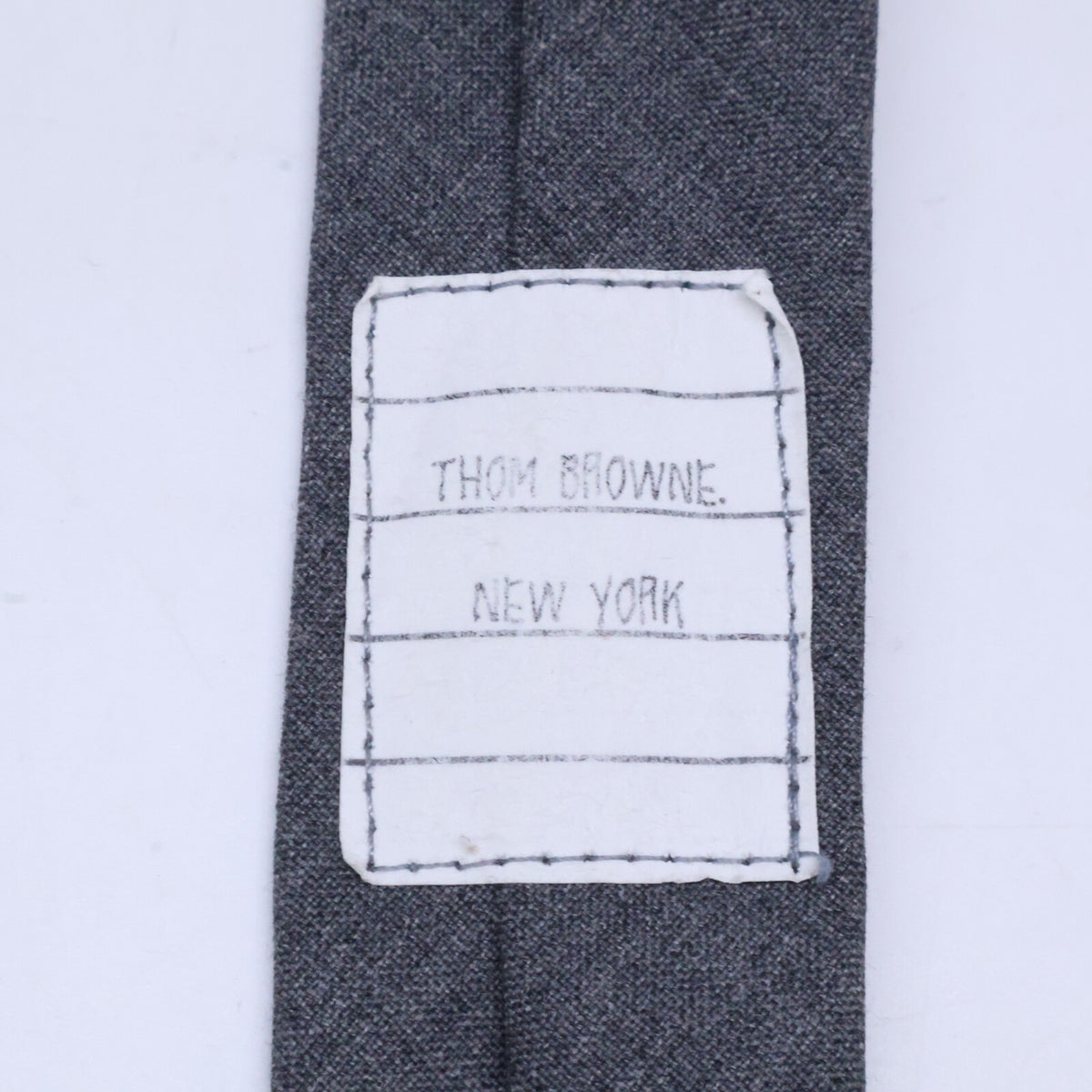 THOM BROWNE 01AW Wool Tie Gray Size ONE SIZE