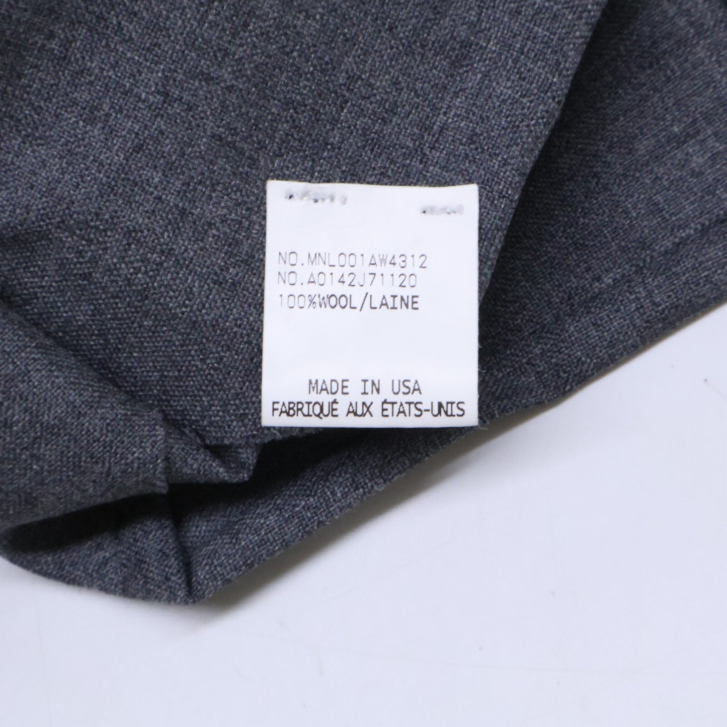 THOM BROWNE 01AW Wool Tie Gray Size ONE SIZE