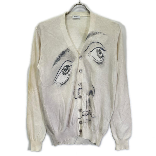 JILSANDER SS10 Raf Simons Era Foujita Cardigan White Size 46