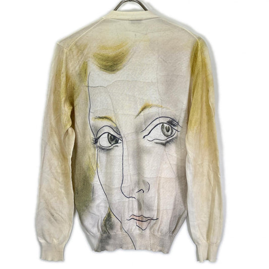 JILSANDER SS10 Raf Simons Era Foujita Cardigan White Size 46