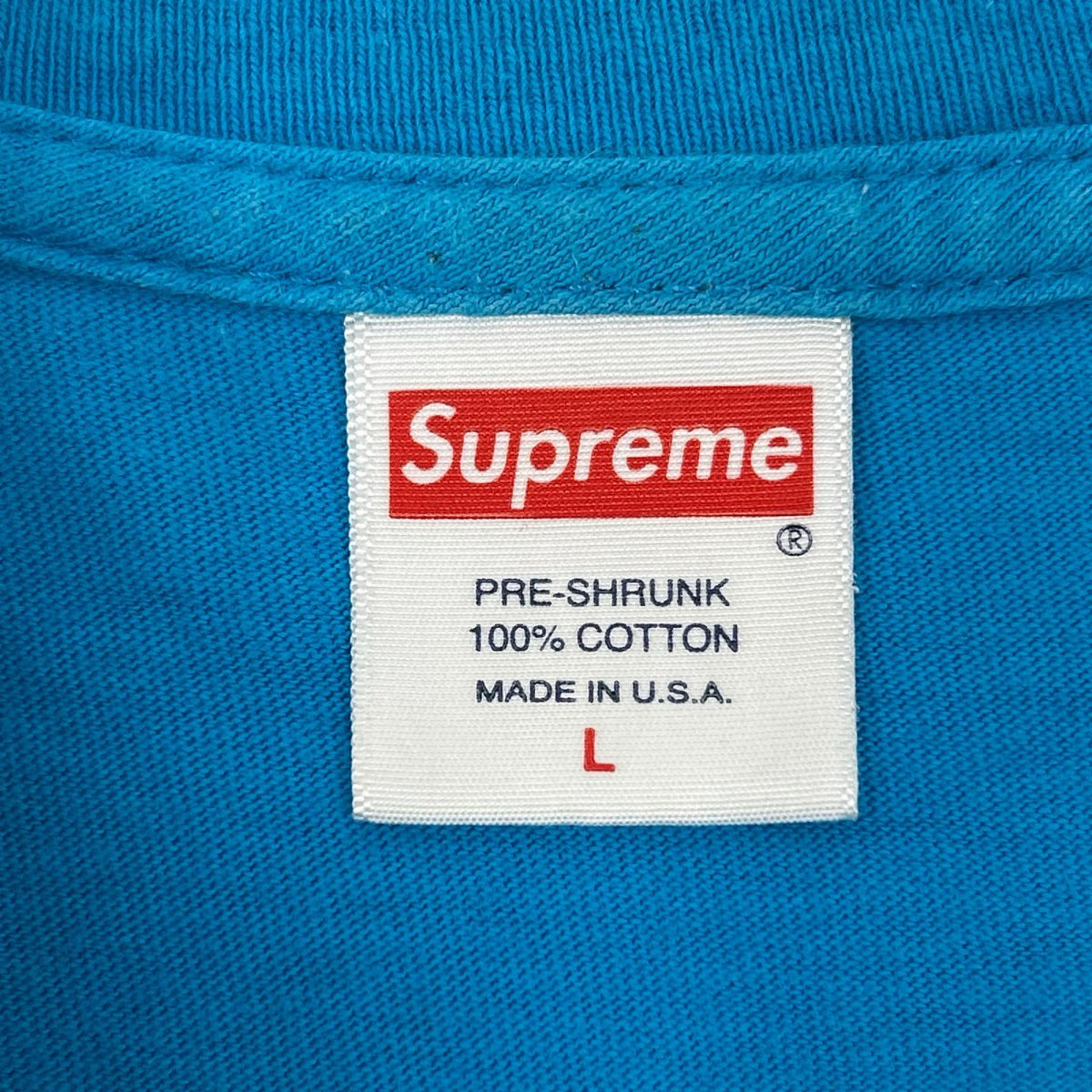 Supreme 18FW Blue Madonna T-Shirt Size L