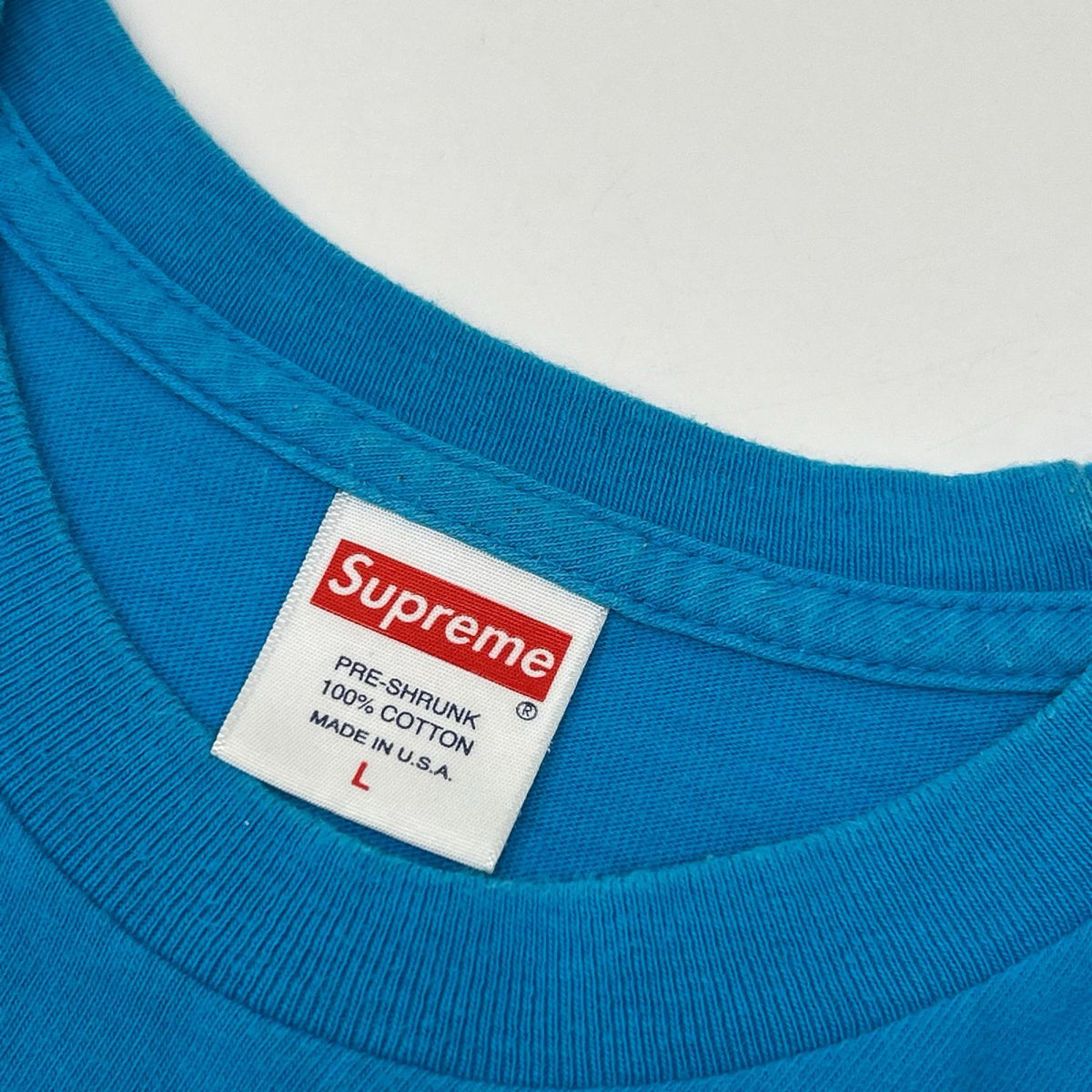 Supreme 18FW Blue Madonna T-Shirt Size L