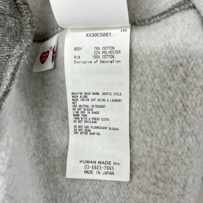 RAGLAN SWEATSHIRT x HUMAN MADE XX30CS001 x Red Wing Sweatshirt Gray Size 2XL