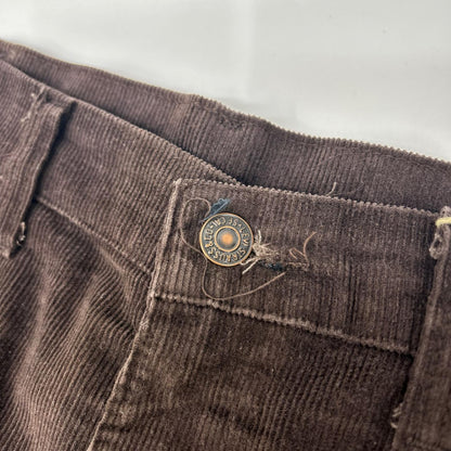 LEVI'S 85's 519-1528 Brown Corduroy Pants Size W34L32