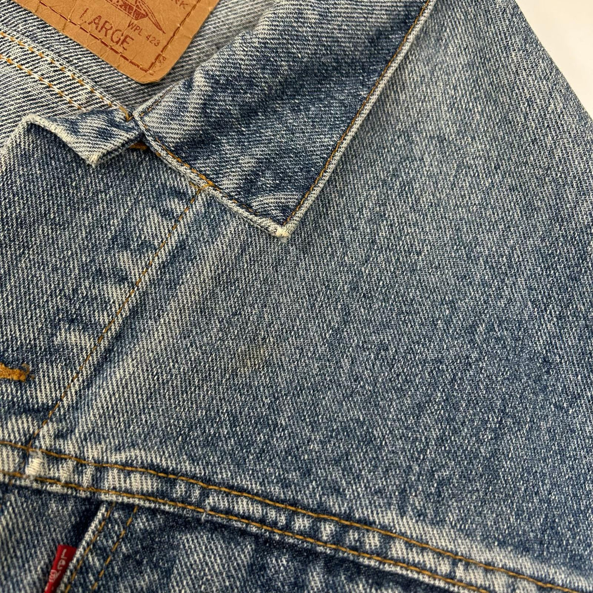 LEVI'S 90s 4th Type Big Patch Denim Jacket Indigo Size L