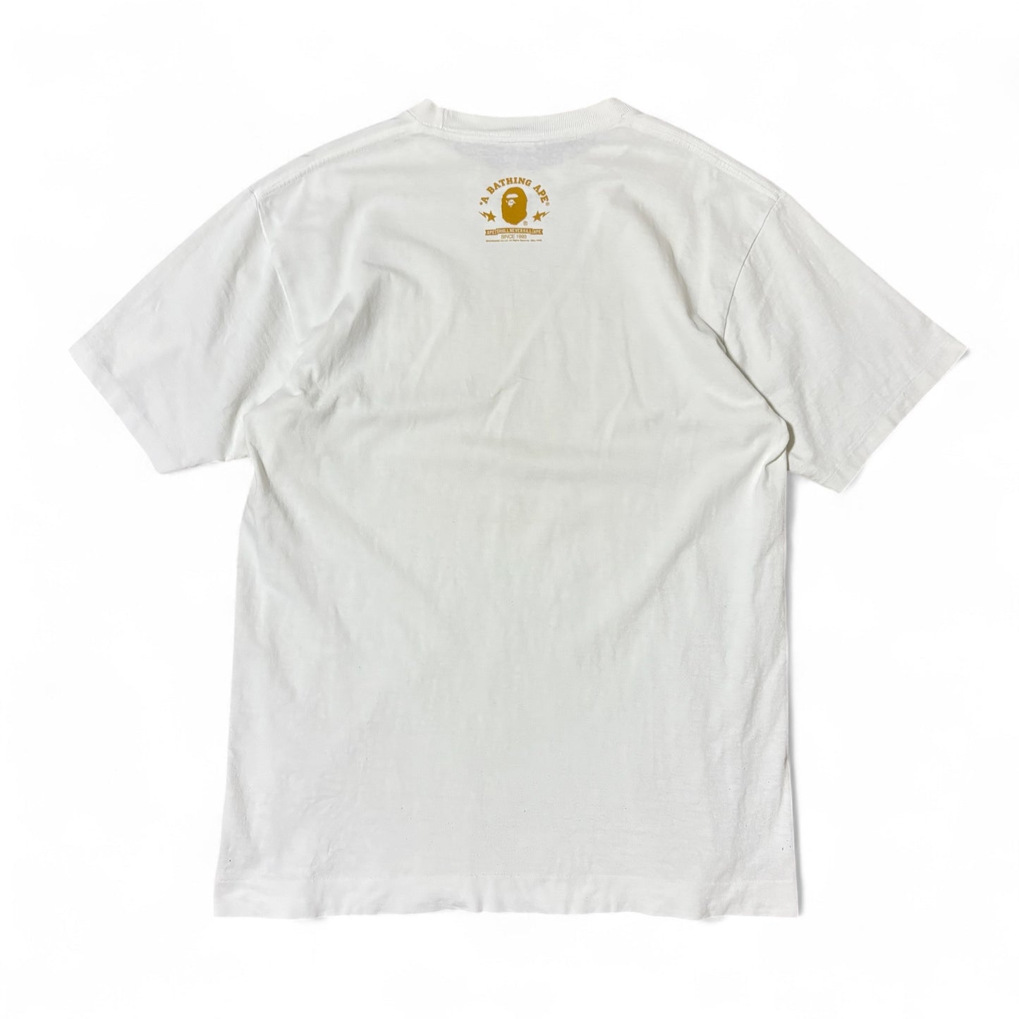 Japanese Brand A BATHING APE 00s White T-Shirt Size M
