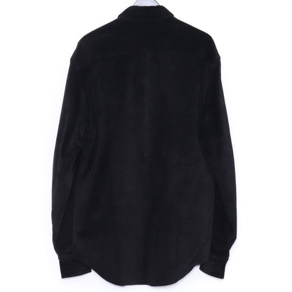 BILL WALL LEATHER Custom Leather Shirt Jacket Black