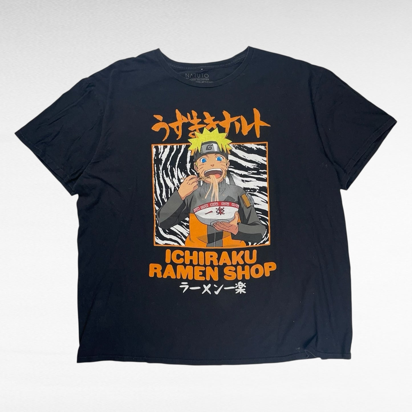 NARUTO SHIPPUDEN T-Shirt Black Size 2XL