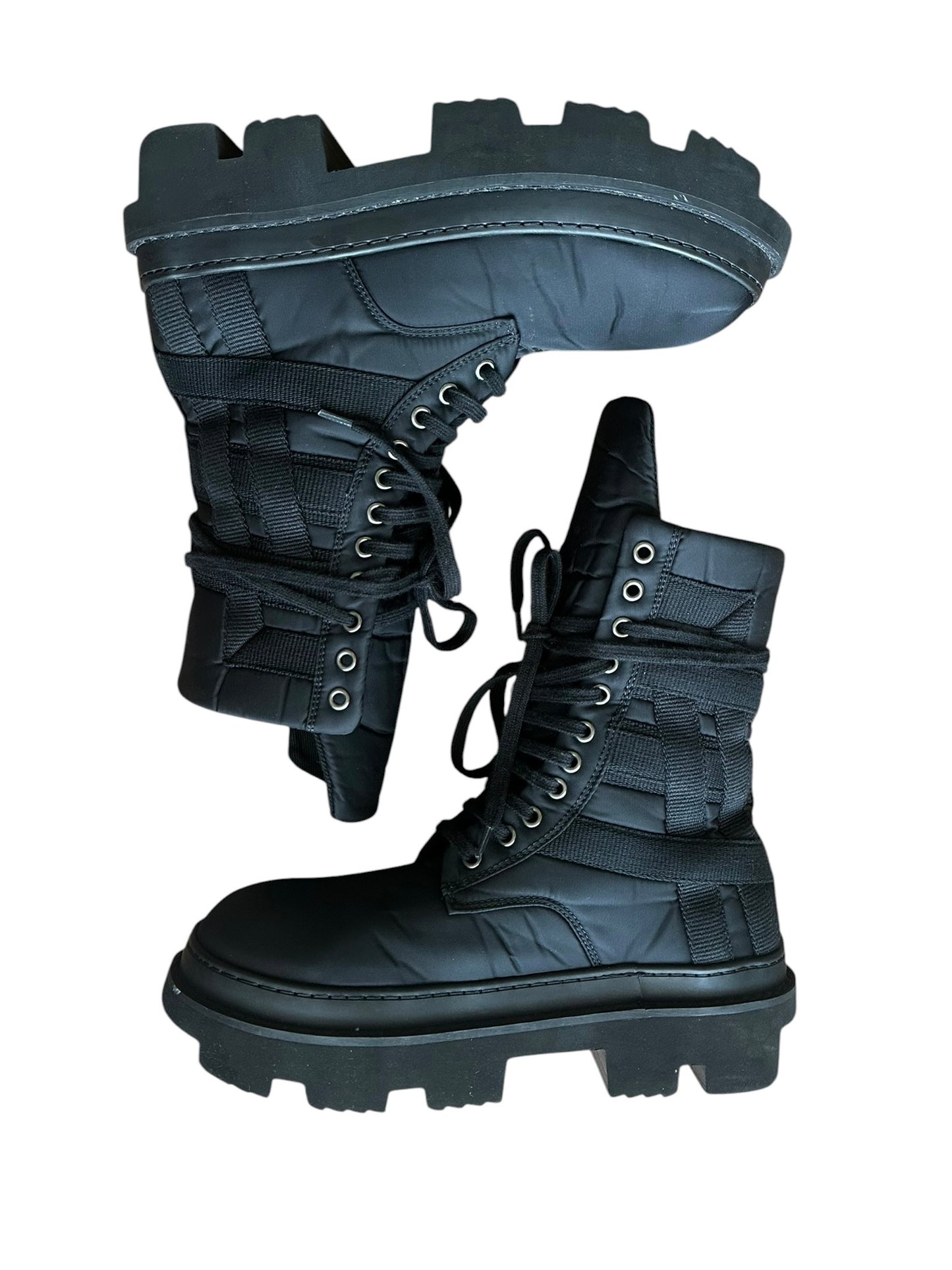 Rick Owens DRKSHDW SS24 Mega Tooth Army Boots Size EU 43