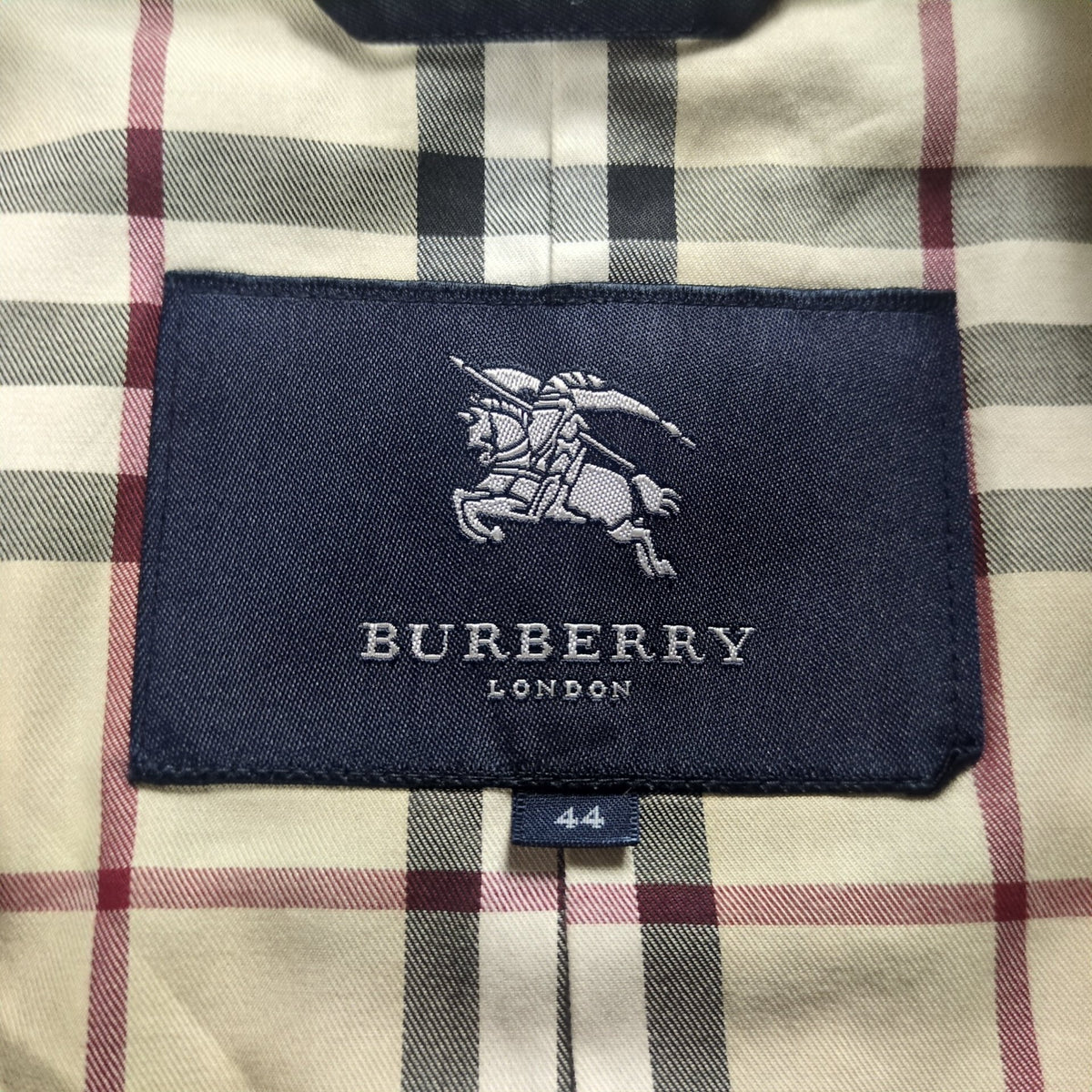 BURBERRY LONDON Dark Navy Short Trench Coat Size 44
