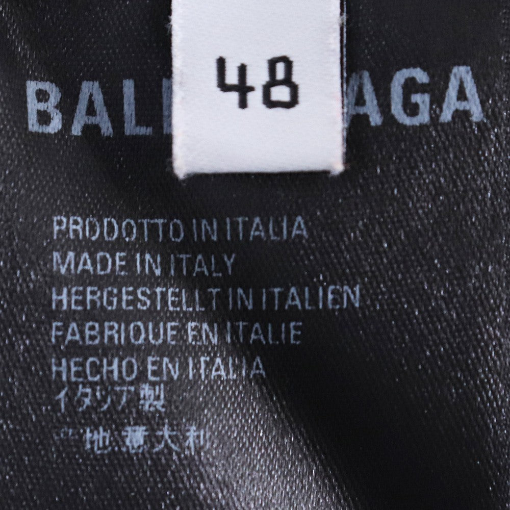 Balenciaga 21SS Black Nylon Zipped Hem Track Pants Size 48