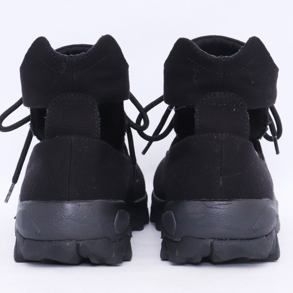 YOHJI YAMAMOTO PH 21SS Canvas Cut Work Boots Black Size 2