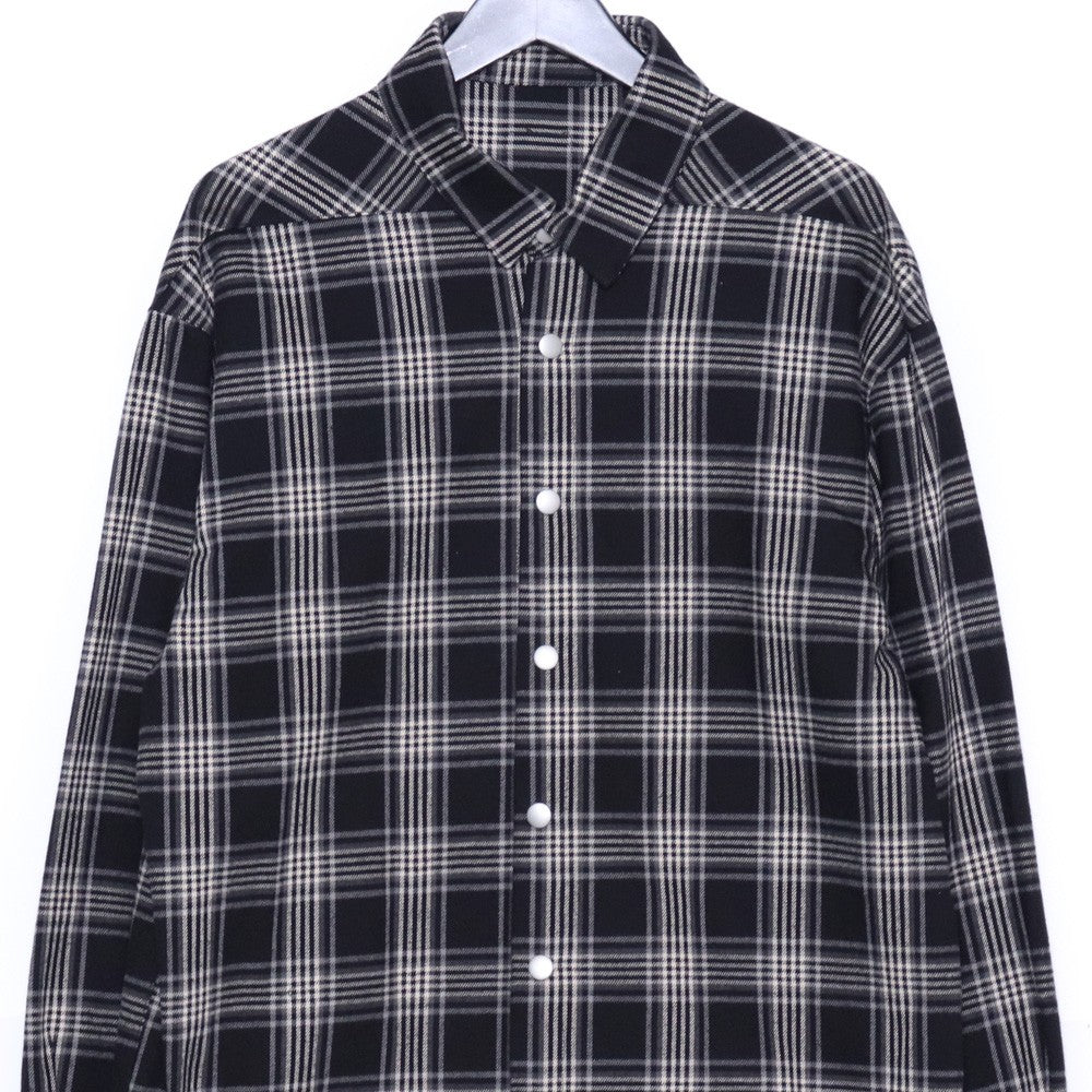 A.F ARTEFACT Exclusive Cotton Checked Black Gray Size 2