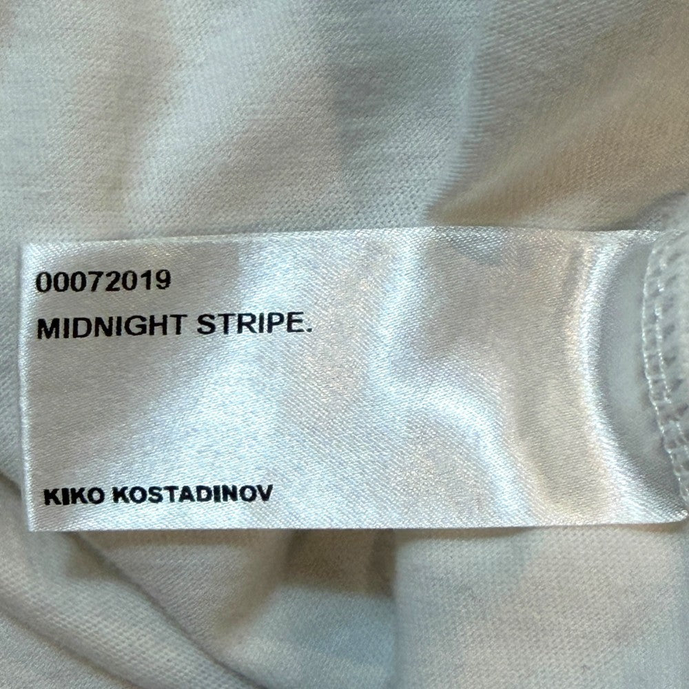 KIKO KOSTADINOV 19AW Midnight Stripe T-Shirt White Size L