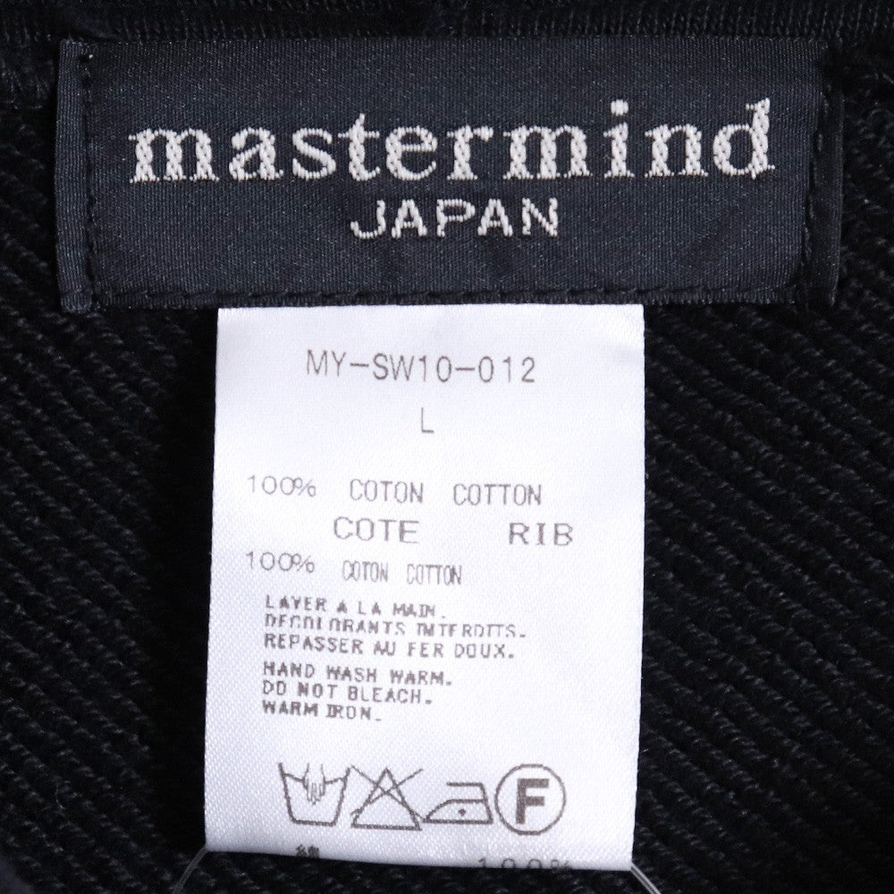 MASTERMIND Glass Beads Zip-Up Hoodie Black Size L