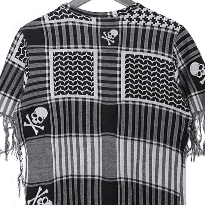 MASTER MIND All-Over Skull Print T-Shirt Black Size S