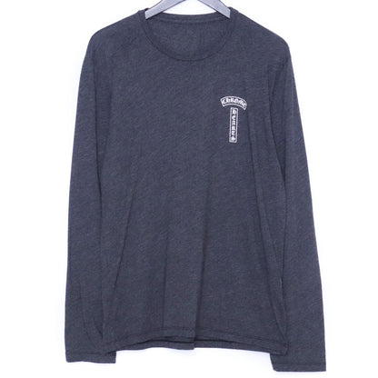 CHROME HEARTS Matty Boy Darlin Back Print Long Sleeve Tee Gray Size S