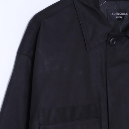 BALENCIAGA 22AW Oversized Work Cargo Jacket Black Size 2