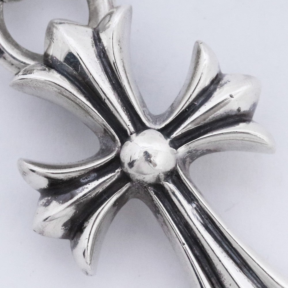 CHROME HEARTS CH Cross Small W Bale Pendant Silver Size F