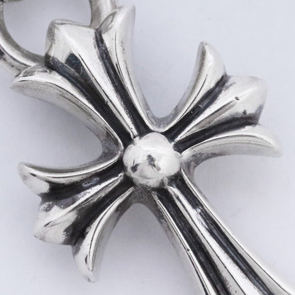 CHROME HEARTS CH Cross Small W Bale Pendant Silver Size F