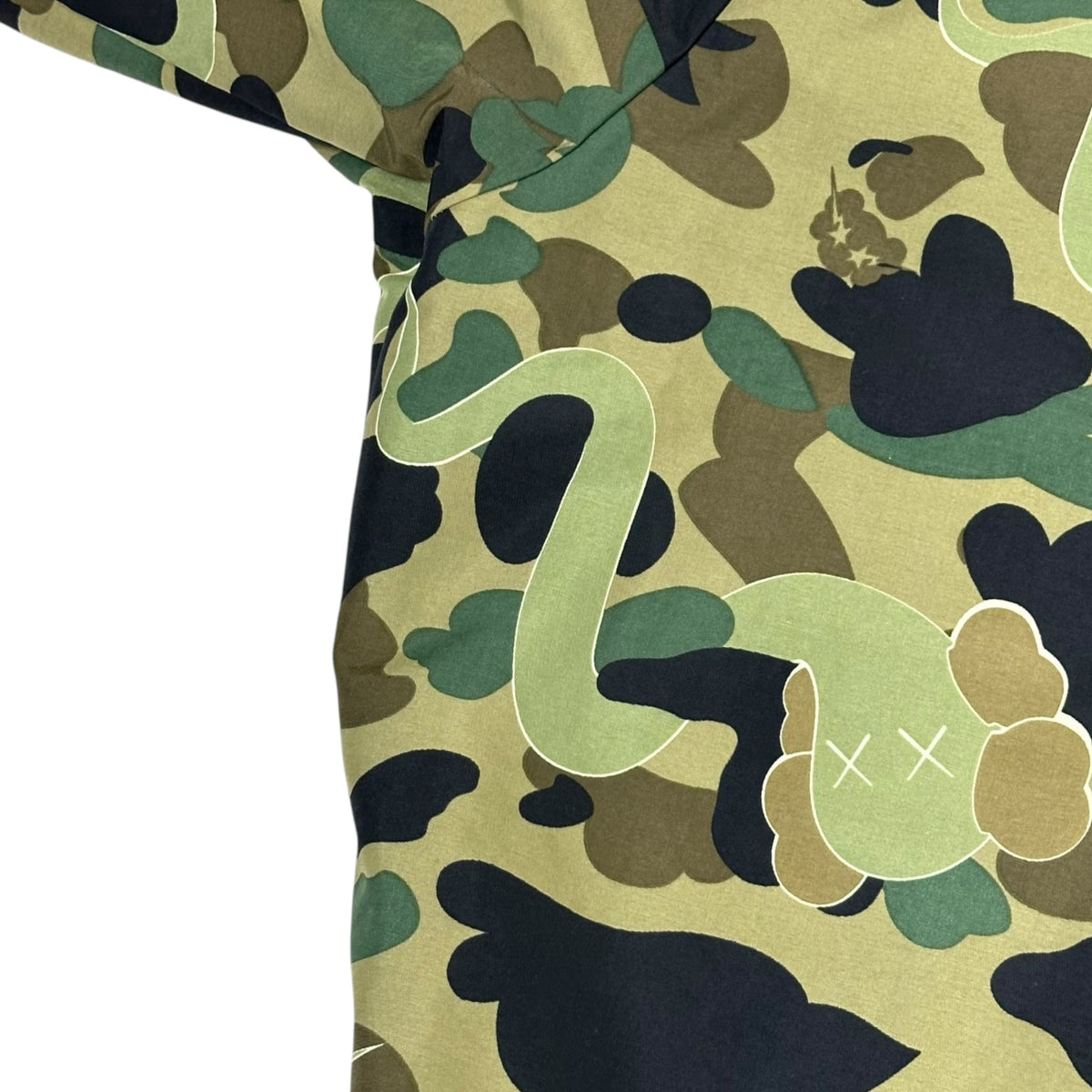 BAPE BY A BATHING APE KAWS 1st Camo Jacket Green Size M