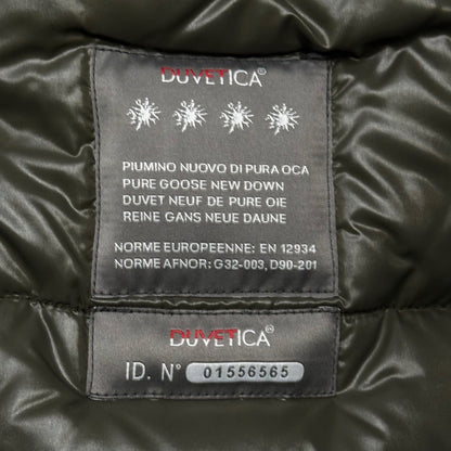 DUVETICA CEBRENO Hooded Down Jacket Black Size 46