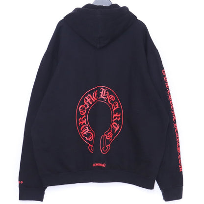 CHROME HEARTS Online Exclusive Hoodie Black/Red Size XXL