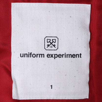 UNIFORM EXPERIMENT Double Riders Leather Jacket Gray Size 1