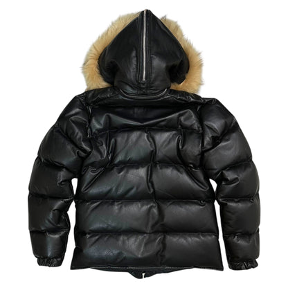 Bape A BATHING APE 00s Racoon Fur Down Jacket Blk Size S